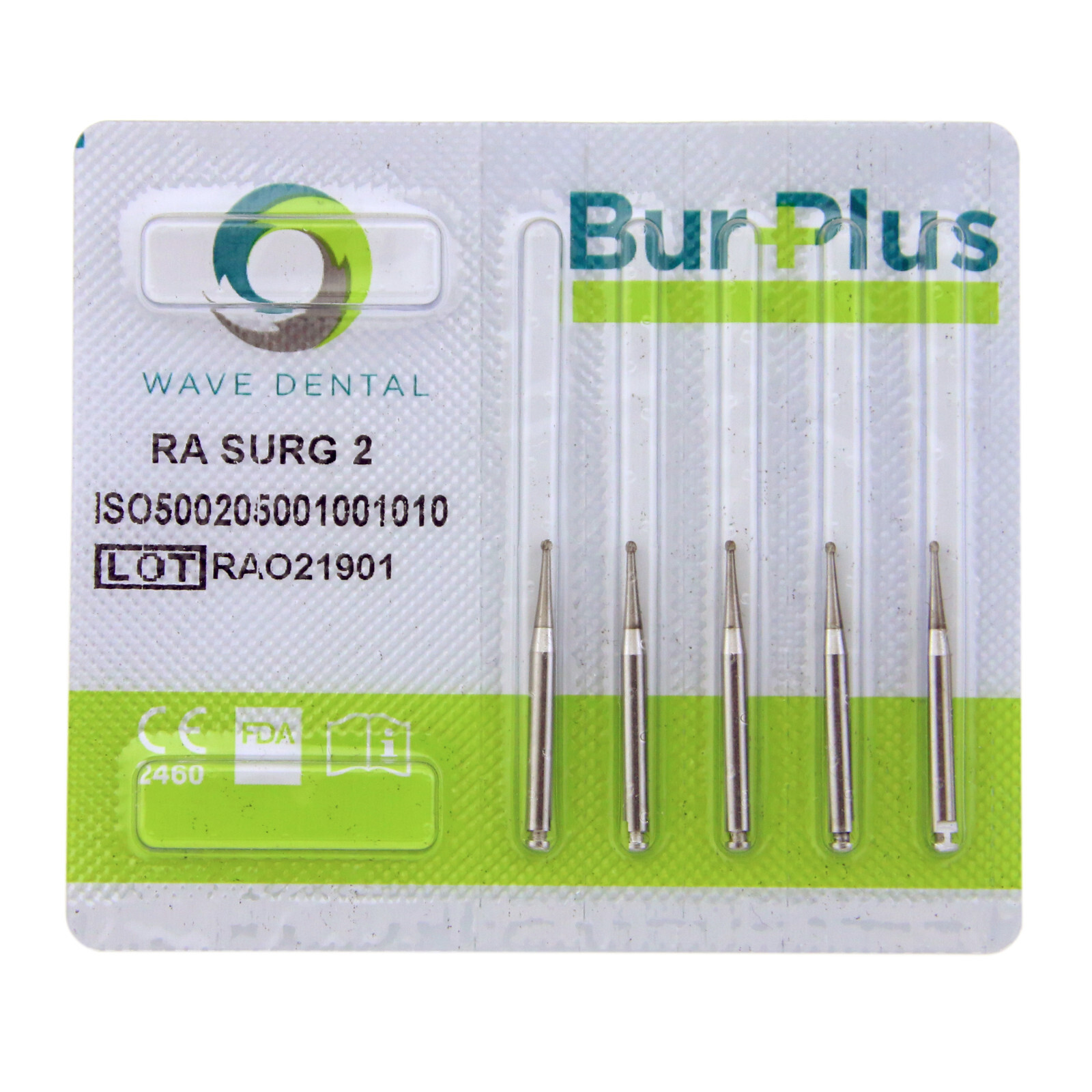 Wave Dental Carbide Surgical Bur Latch RA SURG Burs 26mm Round Straight Fissure
