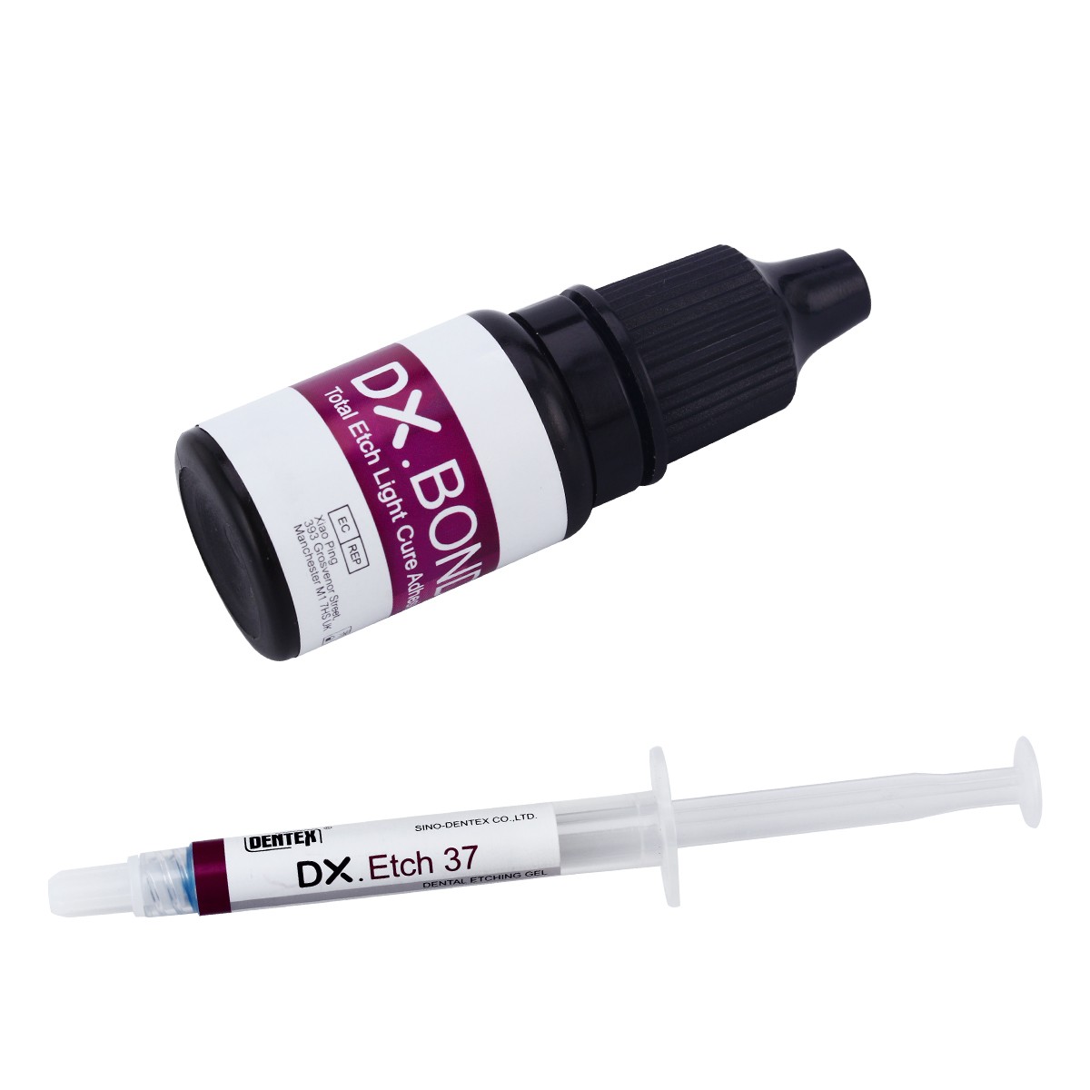 Dental Light Cure Composite Kit 5 Colors A1-A3.5 with Etchant & Bonding Agent