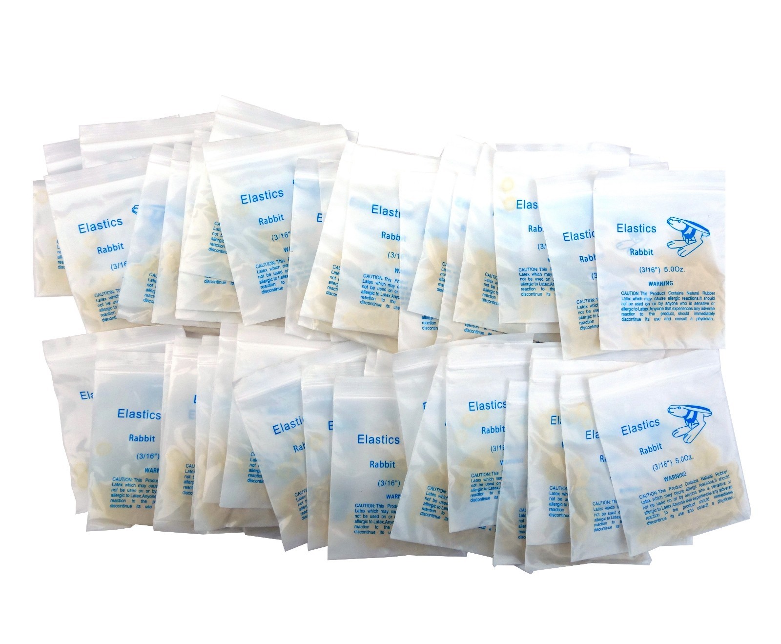 Dental Latex Rubber Bands 50 Packs 3/16″ Orthodontic Medium Force Elastics New