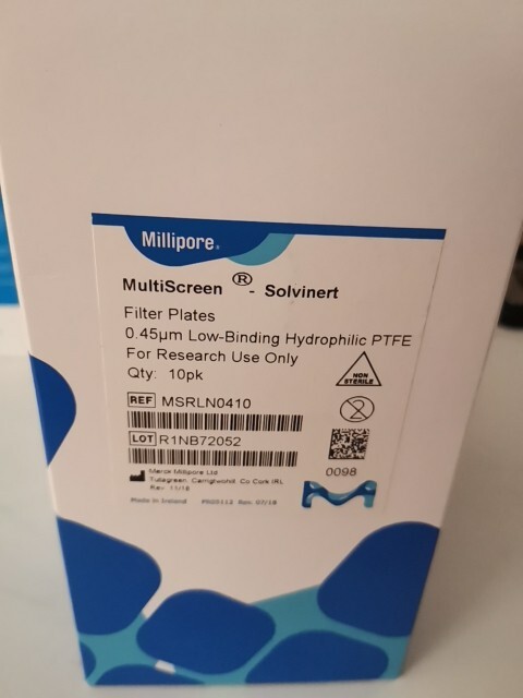 Clear, Non-Sterile, (PTFE), 0.45 µm pore 10 New Plates MSRLN0410
