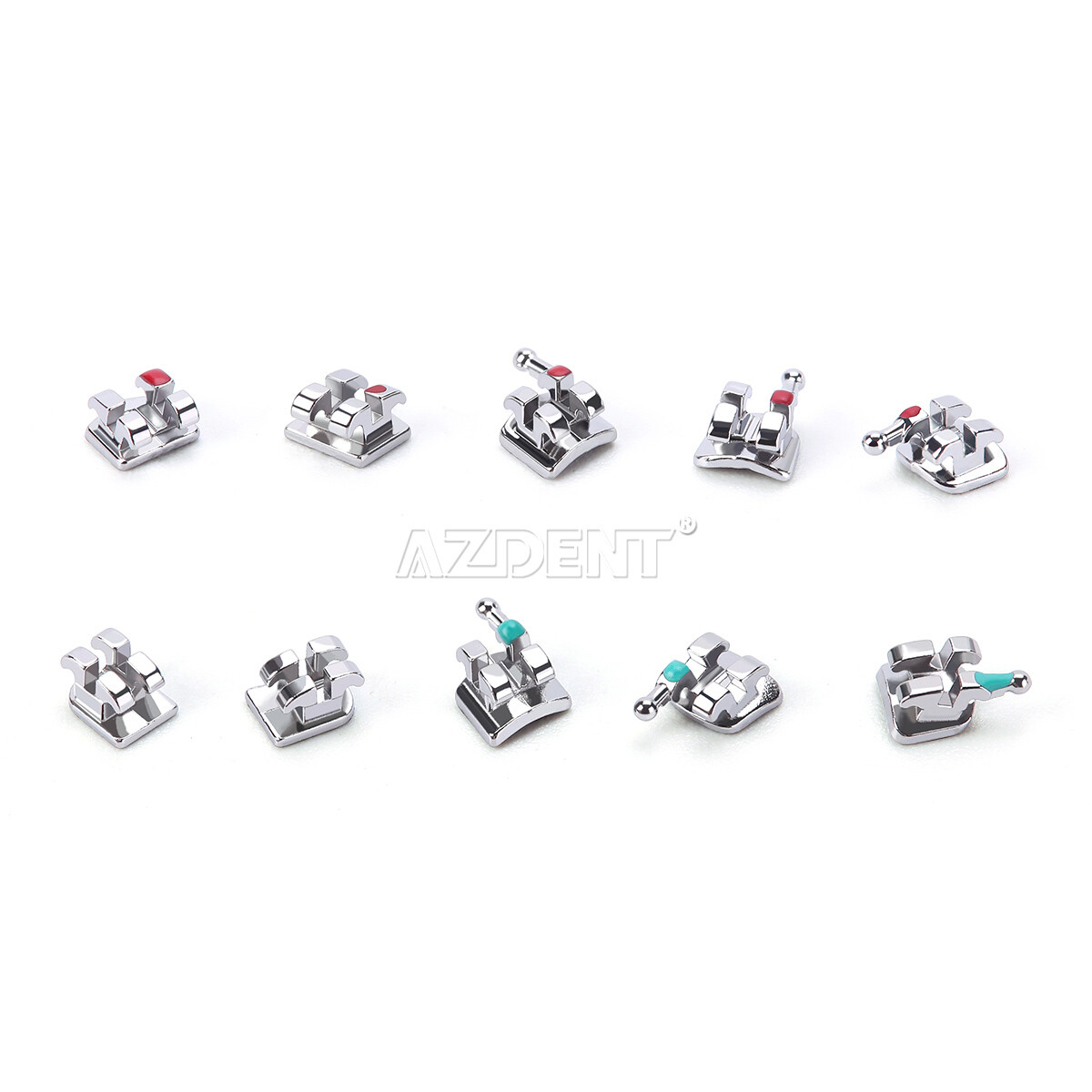 Dental Orthodontic Ultrathin Metal Bracket Braces Mini Standard Roth 022 Hks 345