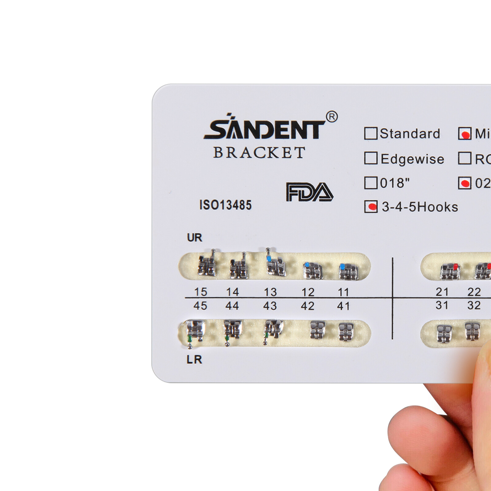 10 Packs/200pcs Orthodontics Metal Mini MBT 022 Slot Bracket 345 Hooks USA ark
