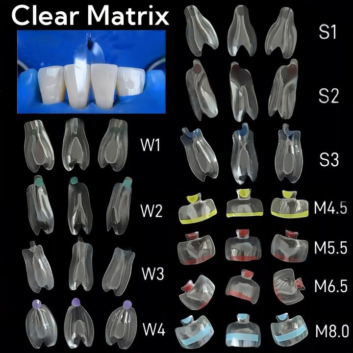 Dental Blue View Strip Anterior Restoration Strips Composite BT Clear Matrix