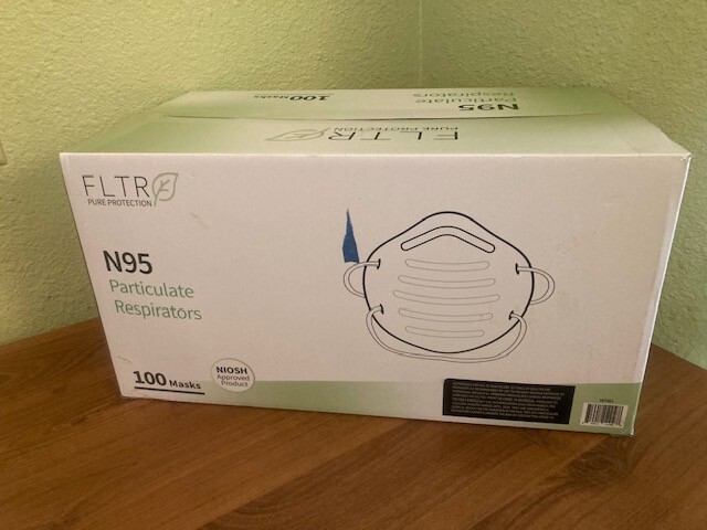NIOSH FLTR Pure Protection Particulate Respirator N95 Mask 100-Pack
