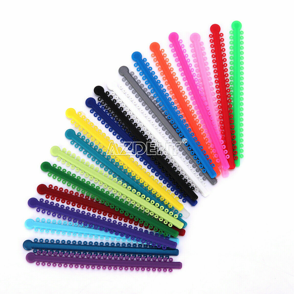1000pcs/Pack Dental Orthodontic Elastic Ligature Ties Rubber Bands Mixed color