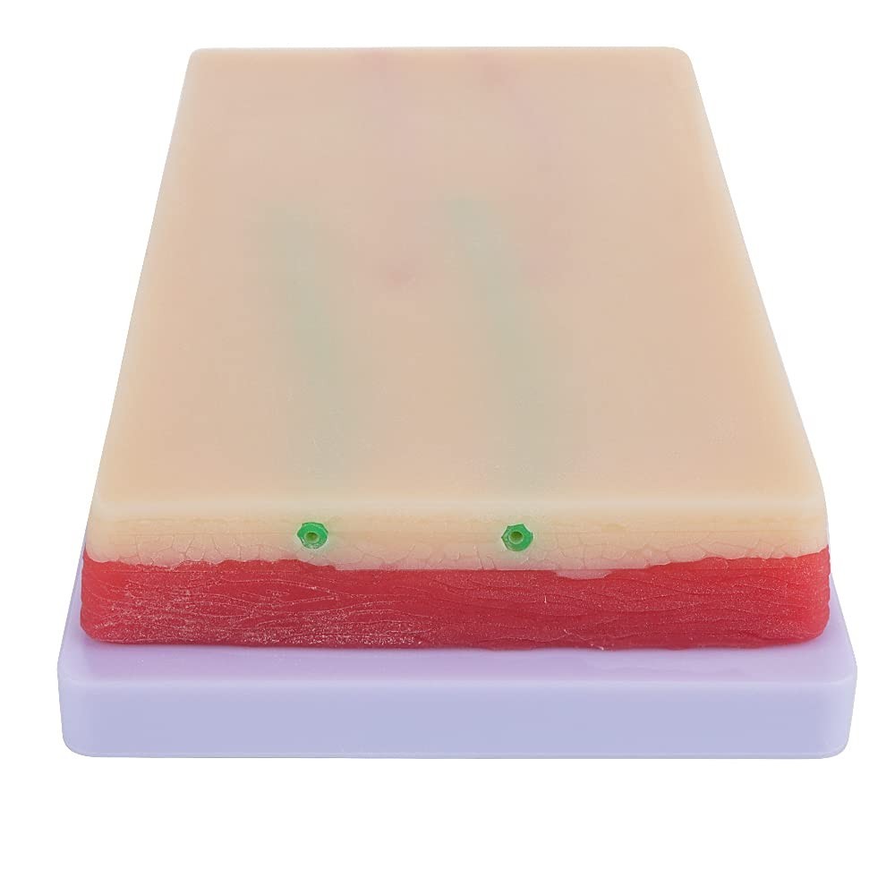 Versatile Injection Training Pad – Silicone Skin Model with 4 Veins – 7.1″ x 4″