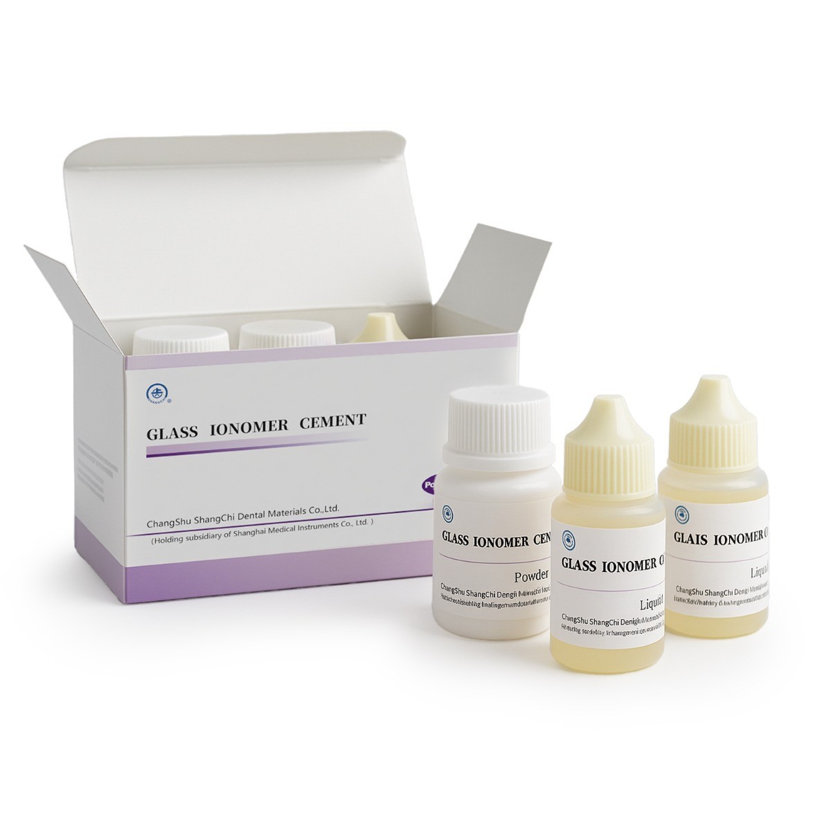 3x Dental Glass Ionomer Cement for Fixing of Crown & Bridges PL Set