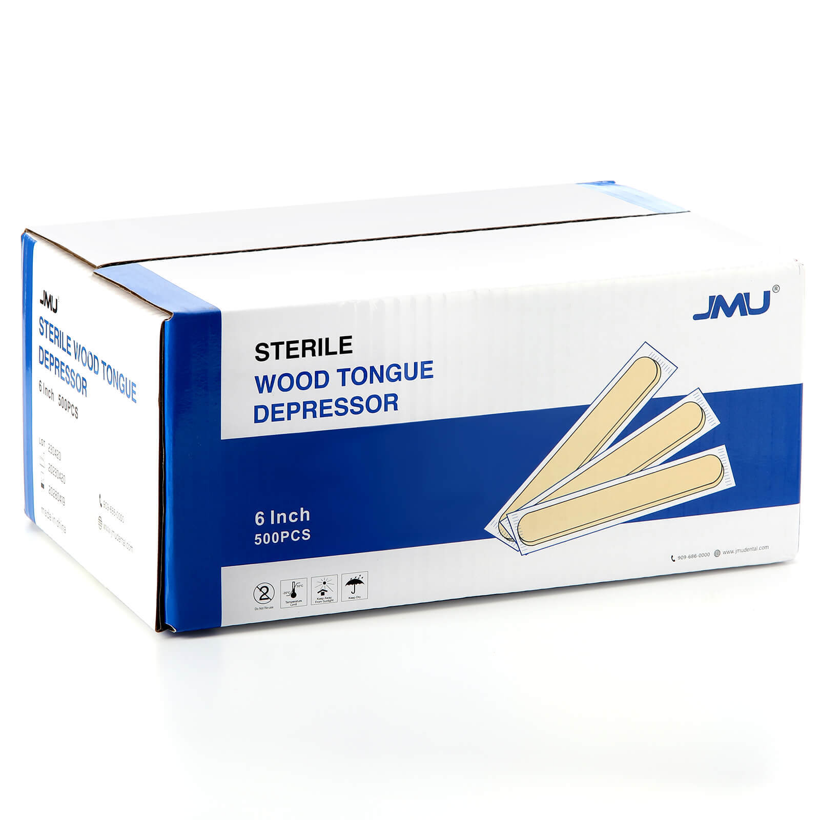 JMU Wooden Sterile Tongue Depressors Sticks 6” Senior Craft Tattoo Sticks 5000