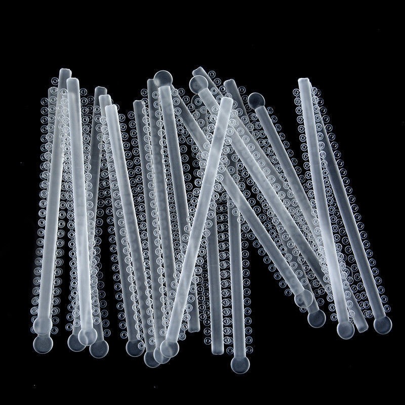 1000Pcs/Pack Dental Orthodontic Ligature Elastic Rubber Bands Braces Clear/Black
