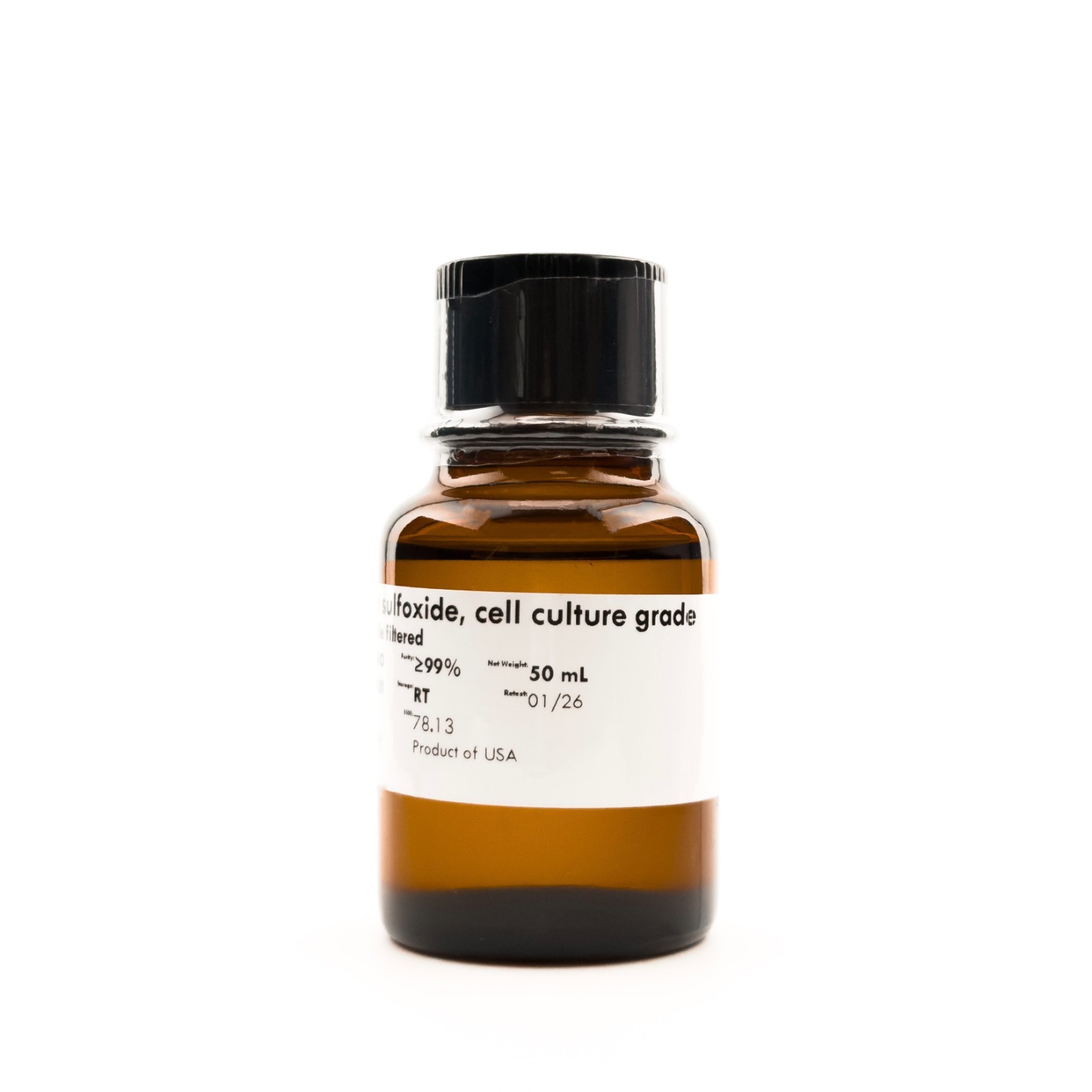 Dimethyl Sulfoxide (DMSO), Cell Culture Grade, Sterile Filtered – 50mL