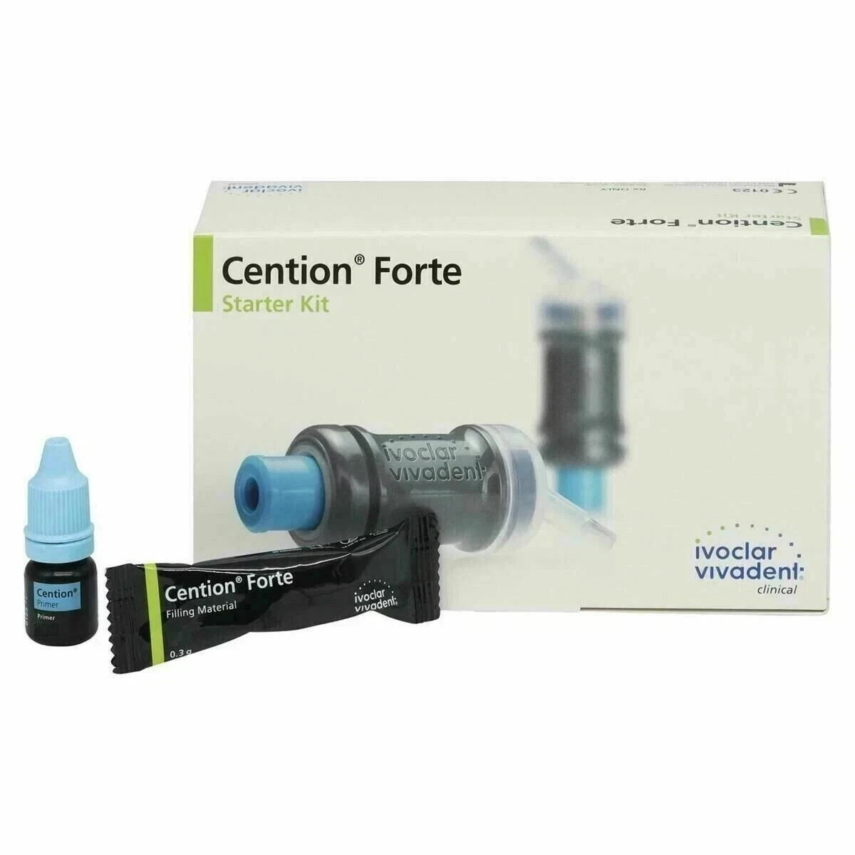 Ivoclar Vivadent Cention Forte Pack of 50 Caps Long Exp Free II Ship
