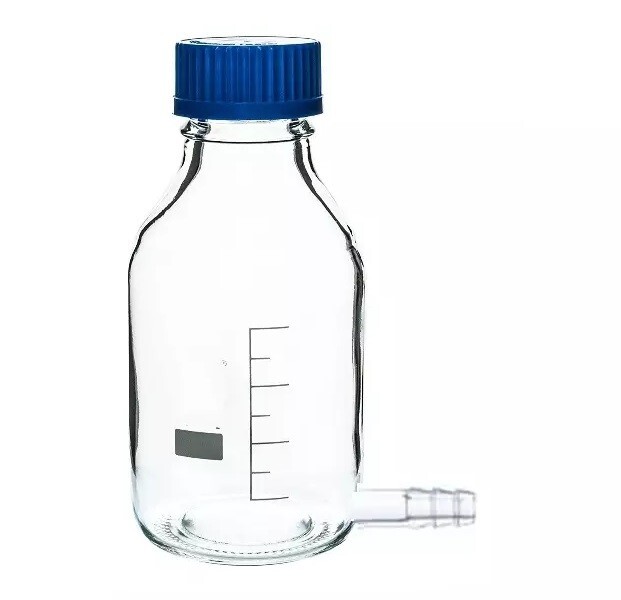 ABGIL Borosilicate Glass Aspirator Screw Cap with Bottom Hose Outlet