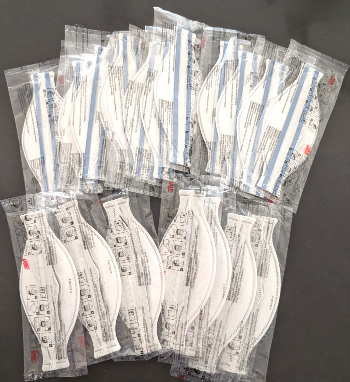 3M N95 Aura 9205+ NIOSH N95 Particulate Respirator Face Masks Lot of 19 5878