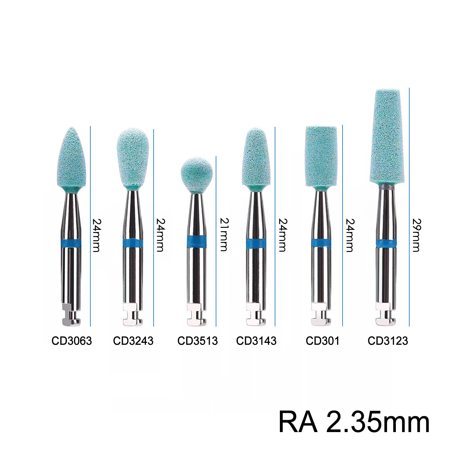 Dental Ceramic Diamond Polisher Grinder Zirconia Porcelain Polishing Pieces Burs