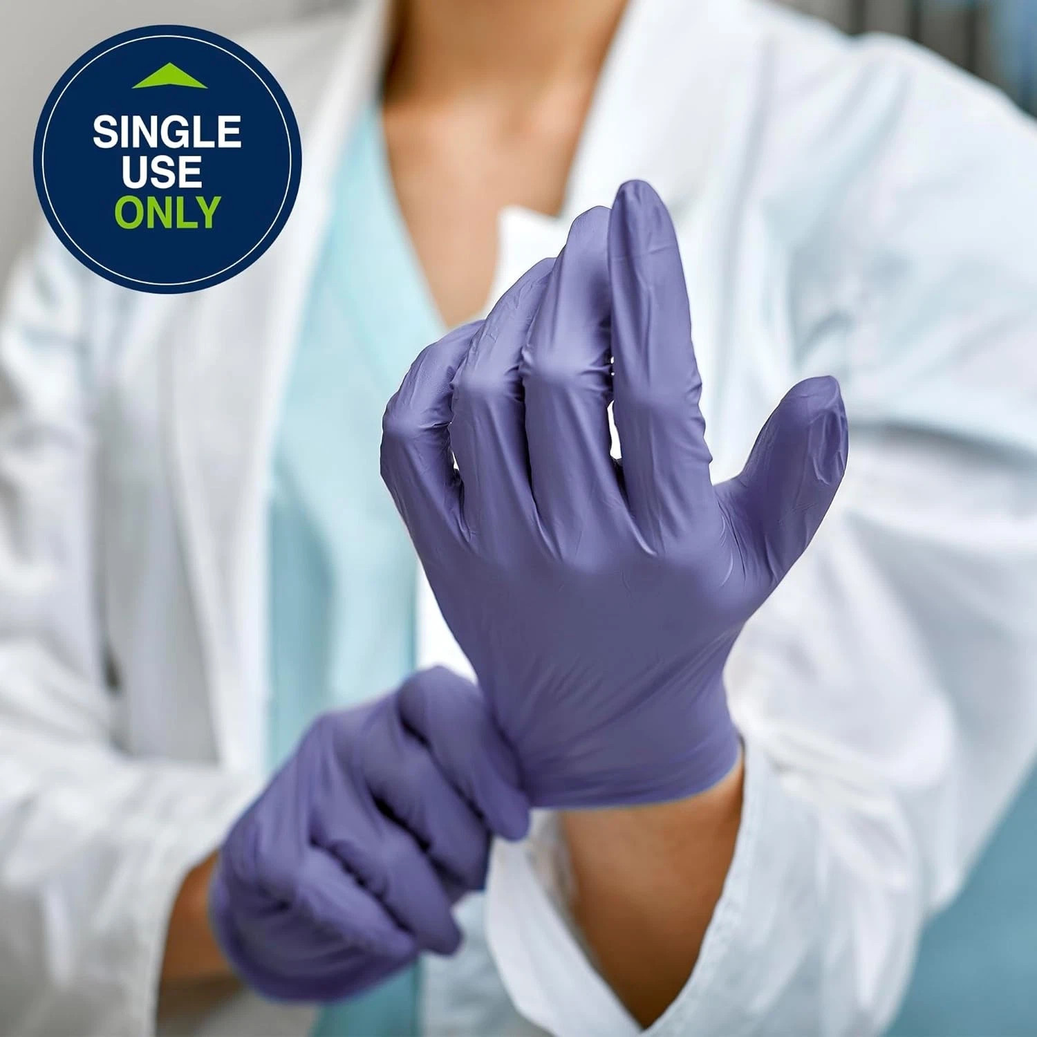 10 Boxes – Halyard SkyBreeze Powder Free Nitrile Exam Gloves Sizes: S, M, L, XL