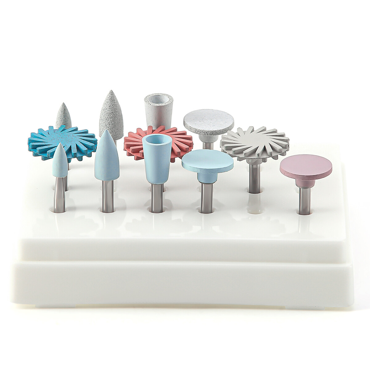 Dental RA Latch Type Composite Polishing Burs Brush Silicone Rubber with Diamond