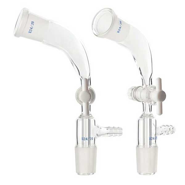 Vacuum Receiver Glass Tube w/ Standard Joints PTFE Piston Laboratory Supplies