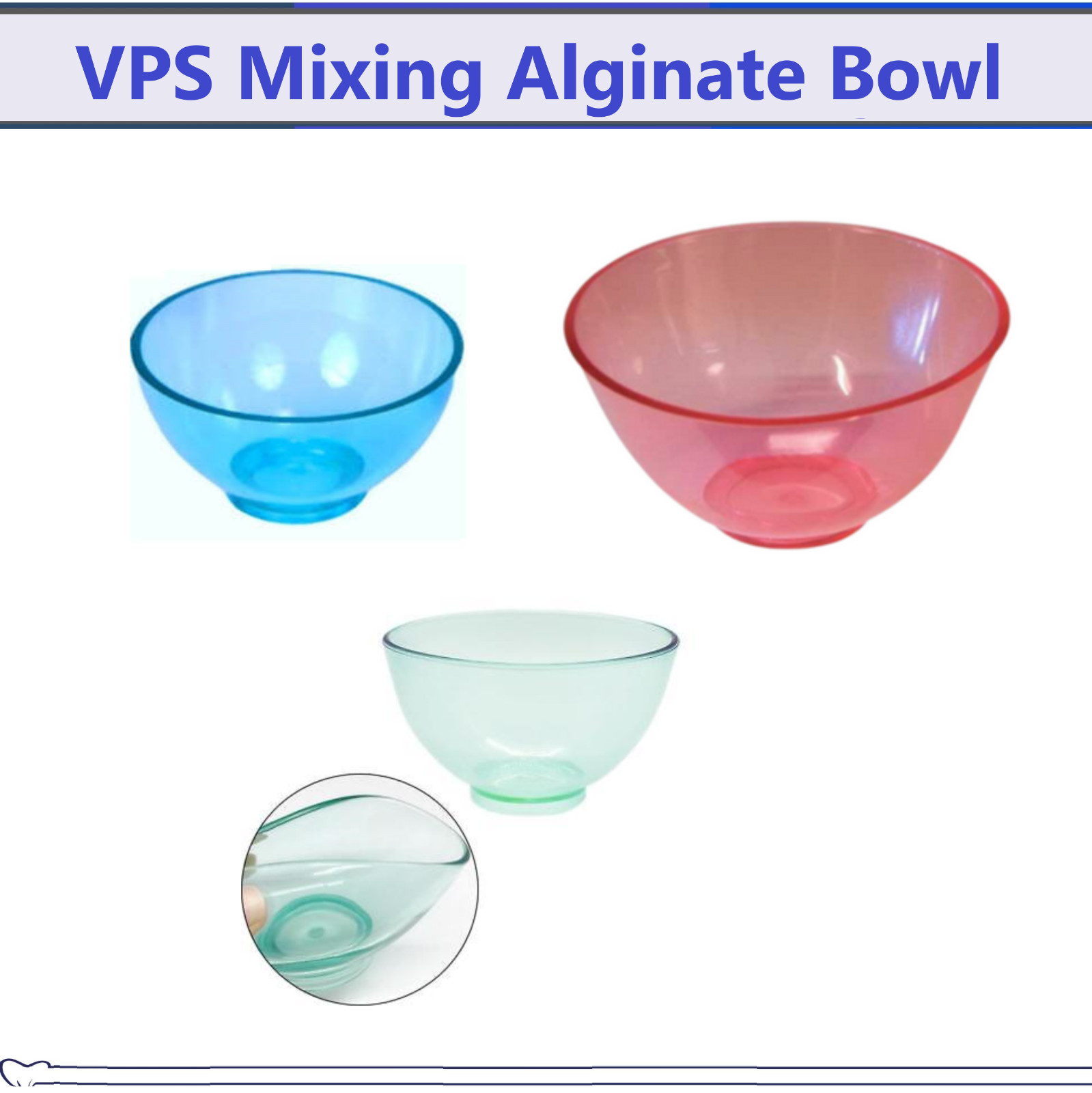 Dental Flexible Impression Bowls Mixing Silicone Bowl X/Small/Medium/Large