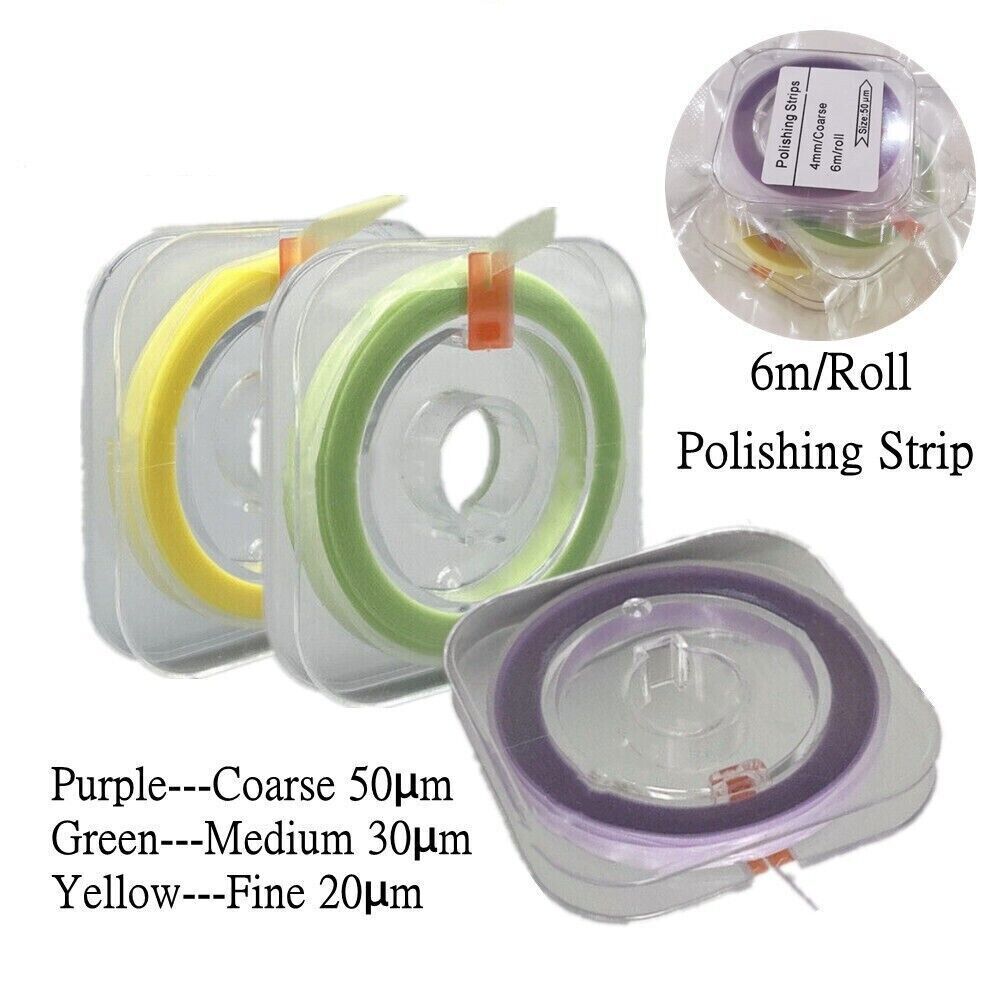 3Roll Dental Polishing Strip Composite Resin Sanding Finishing 6M/Roll