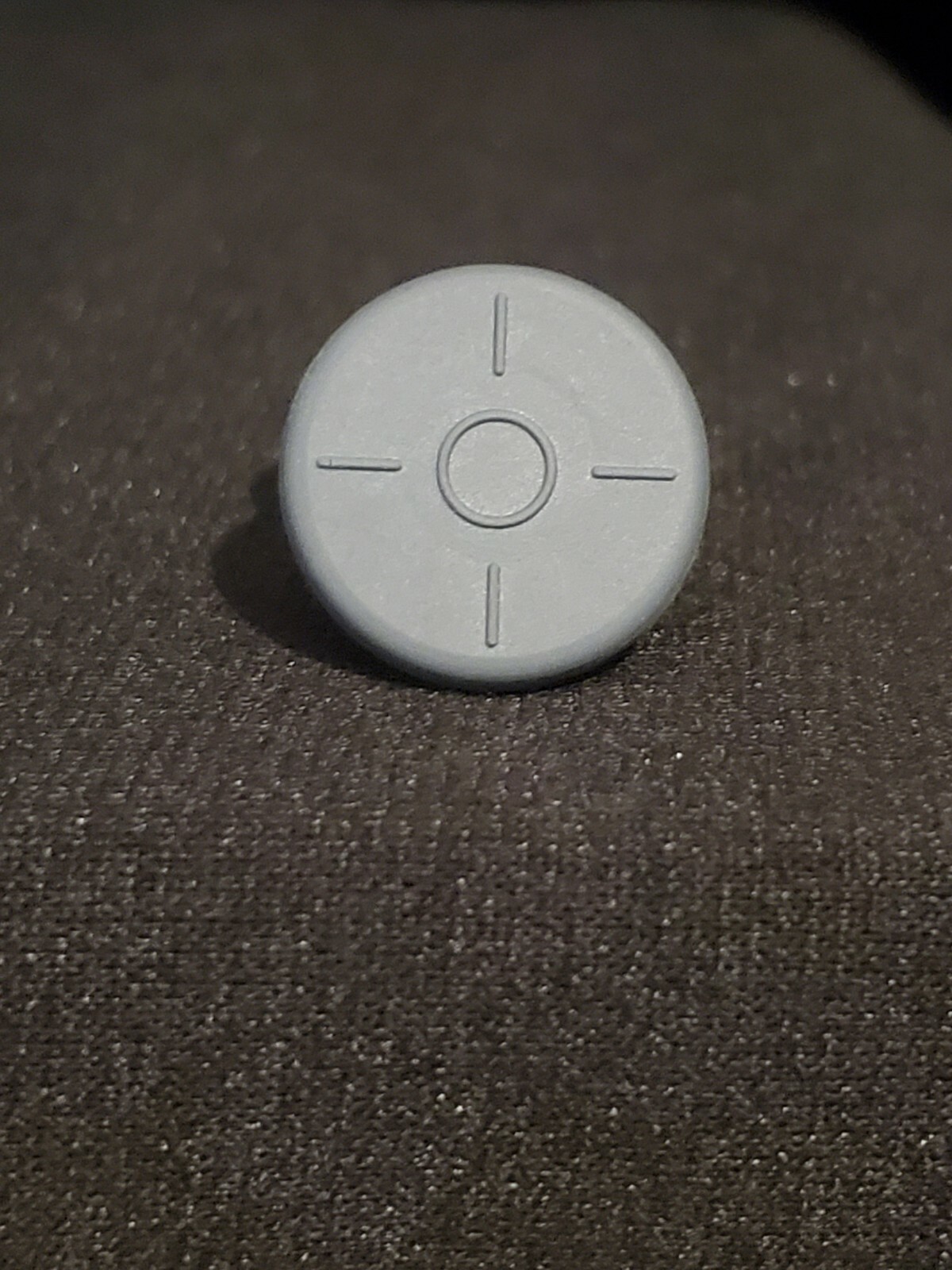 20mm Gray Butyl Serum Vial Stoppers Round Bottom (25ct)