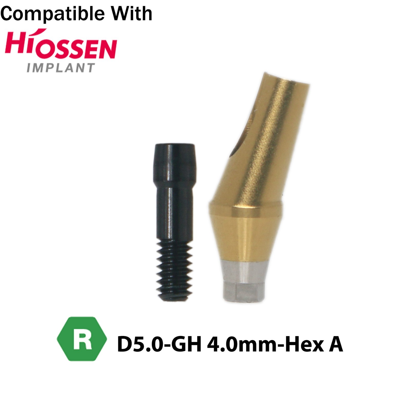 Dental 17° Angled Anatomic Abutment Mini /Regular Fit Hiossen Osstem TS Platform