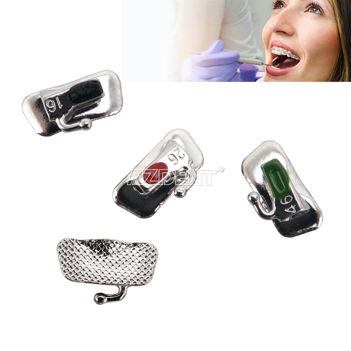 Dental Orthodontic 1st Molar Roth 018/022 Buccal Tube Bondable Non-Conv Marked