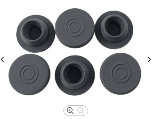 20mm Gray Butyl Serum Vial Stoppers Round Bottom (1000qty)