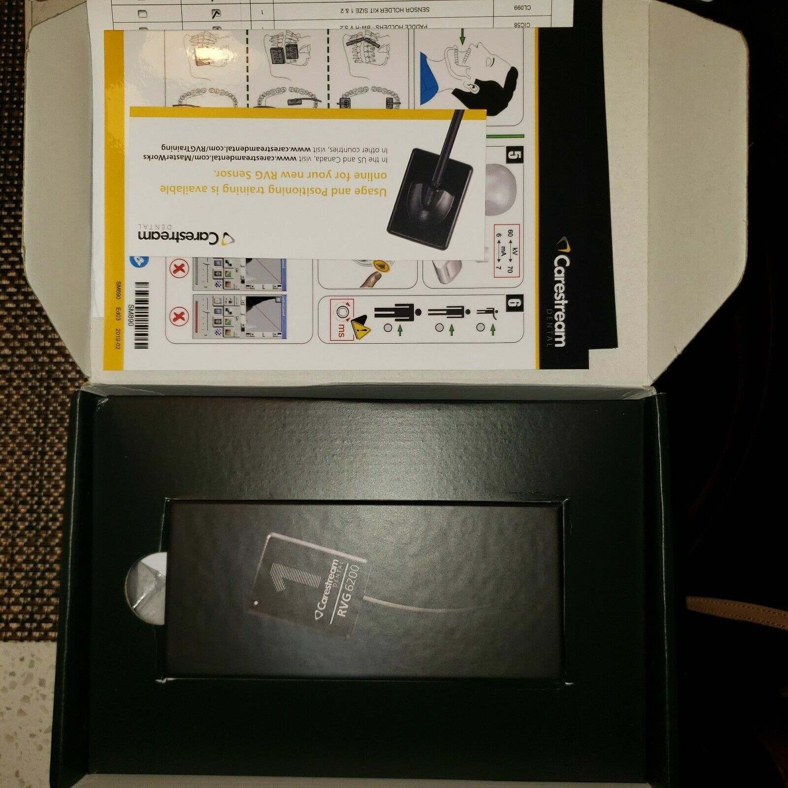 Brand New Carestream RVG 6200 Size 1 Sensor – 1 Year Warranty
