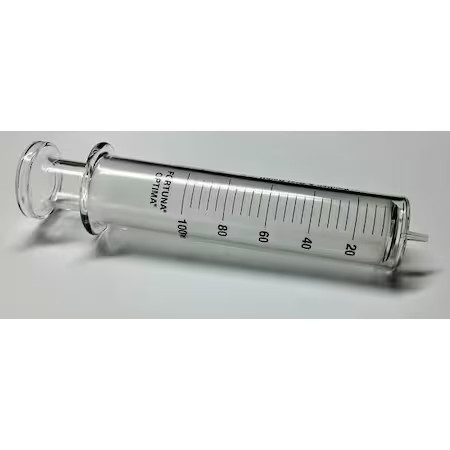 Fortuna 7.102-51 Reusable Glass Syringe, Glass Luer, 100 Ml