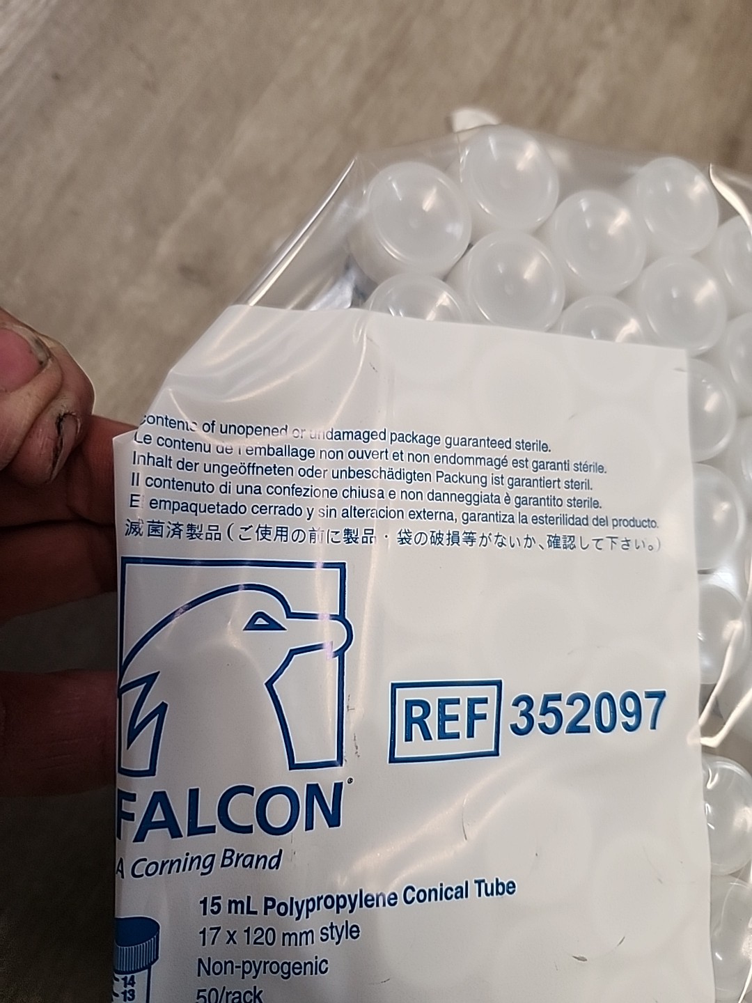 15ml Conical Centrifuge Tubes 50 Pack Polypropylene Test Tube 17mm x 120mm style