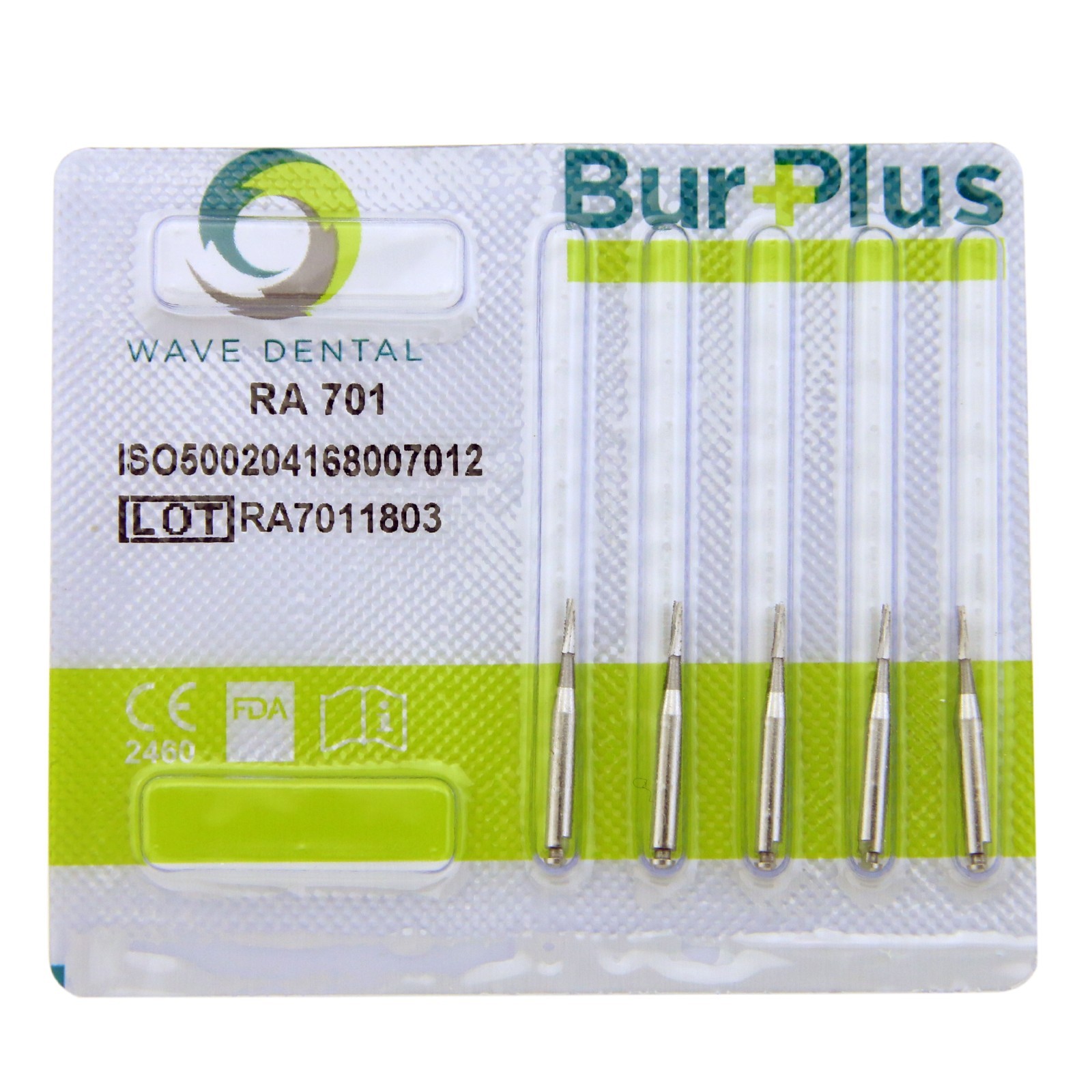 Wave Dental Latch Carbides Contra Angle Bur 22mm Round Taper Fissure Invert Cone