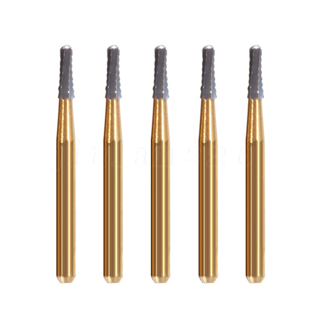10 Pcs FG-1957 High Speed Dental Tungsten Steel Carbide Crown Metal Cutting Burs