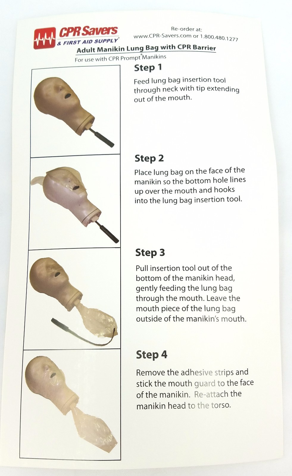 10 Pack CPR Prompt Adult Child Face Shield Lung Bags CPR Savers Brand (No Tool)