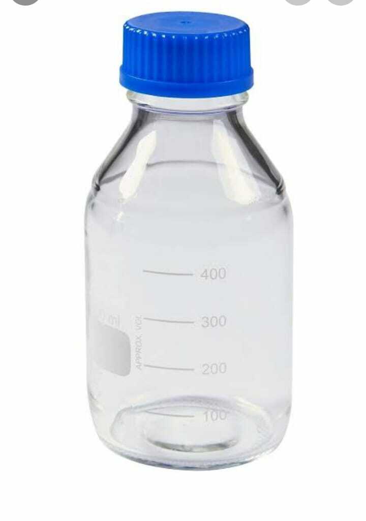 Scientific Laboratory Reagent bottle with thread 500 ml.Made in India