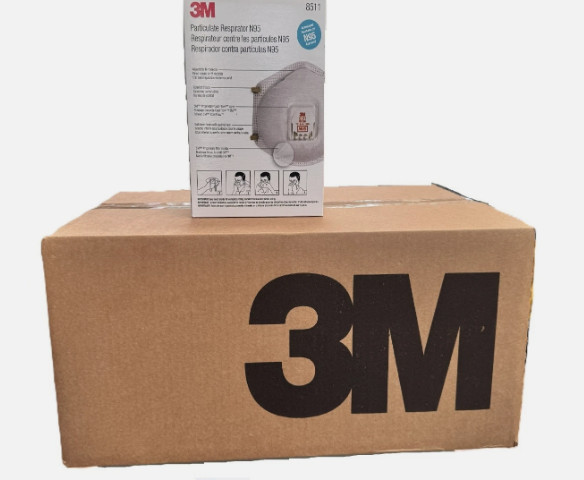 New 3M N95 Particulate Respirator Face Mask, Case of 80 – 8511