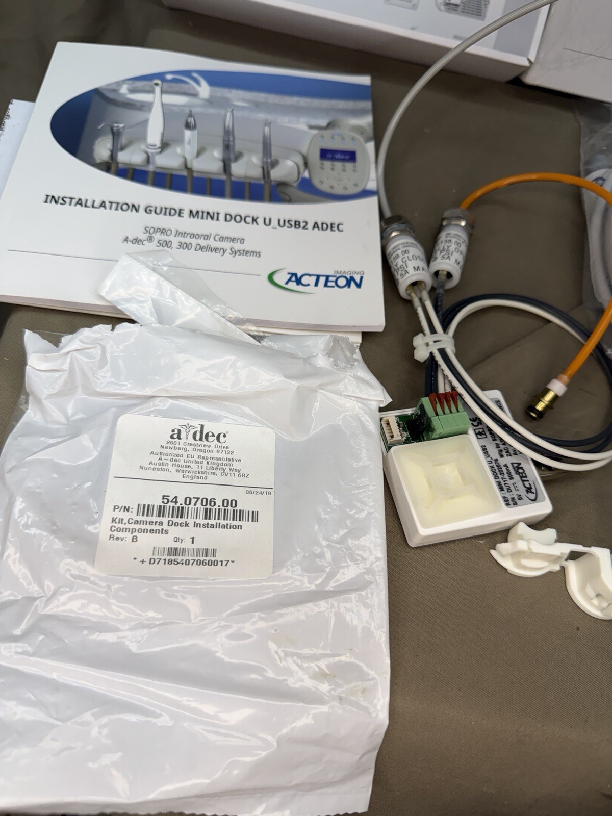 Acteon Sopro Mini Dock USB2 Adec 500 Delivery Unit Integration Kit NEW