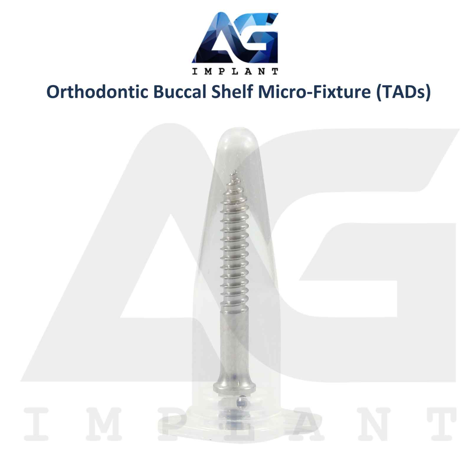 Dental Buccal Shelf Orthodontic Micro Fixture Screws Titanium Ortho TADs Ø2mm