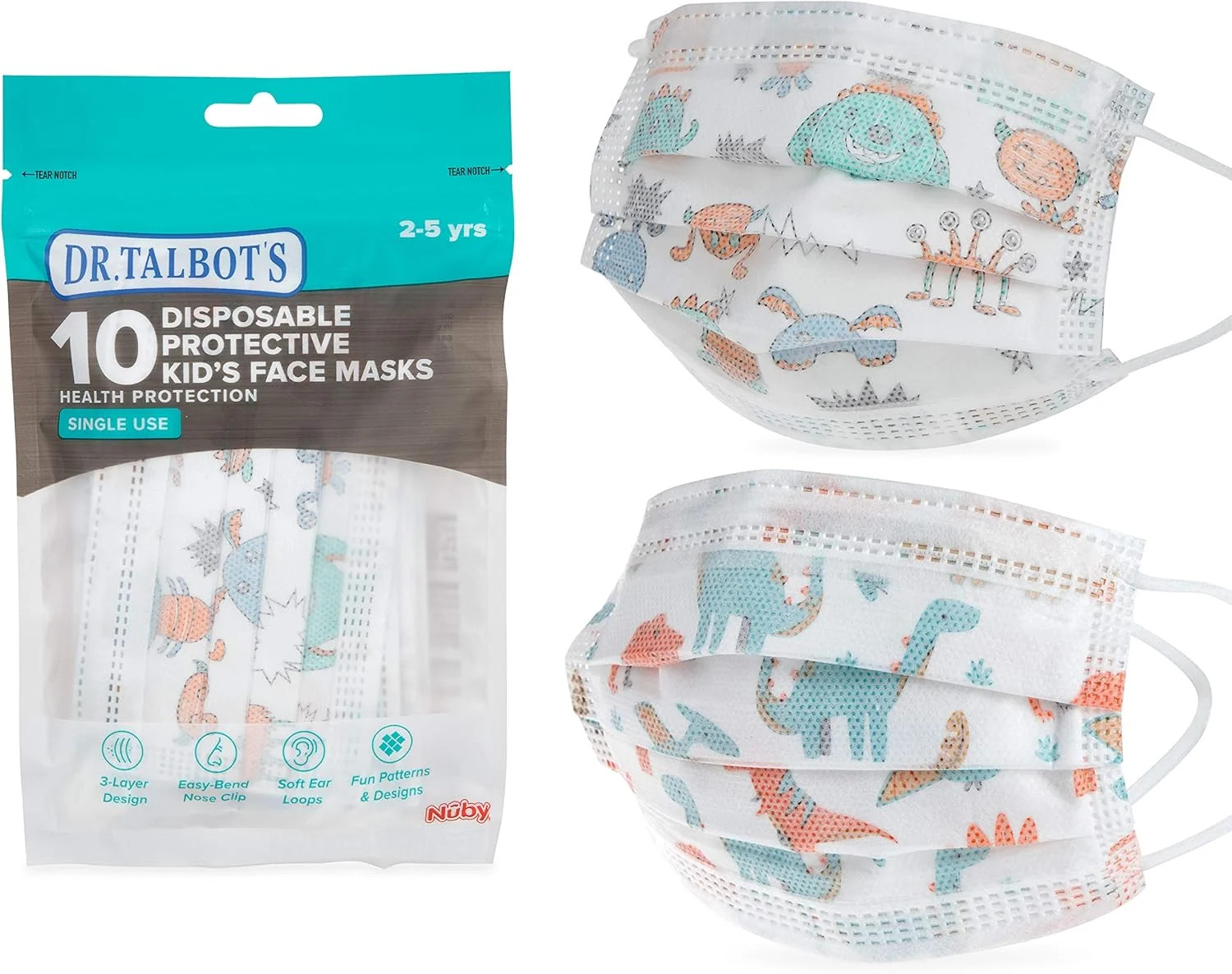 Dr. Talbot’s Disposable Kid’s Face Mask for Personal Health