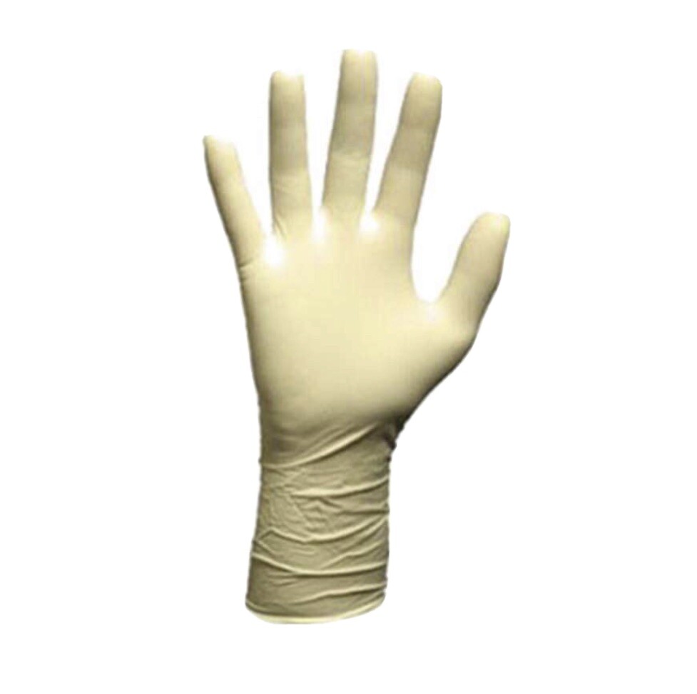 Micro Tek® Cleanroom 5mil Powder-Free Textured 9″ Latex Gloves 100pk Yellow