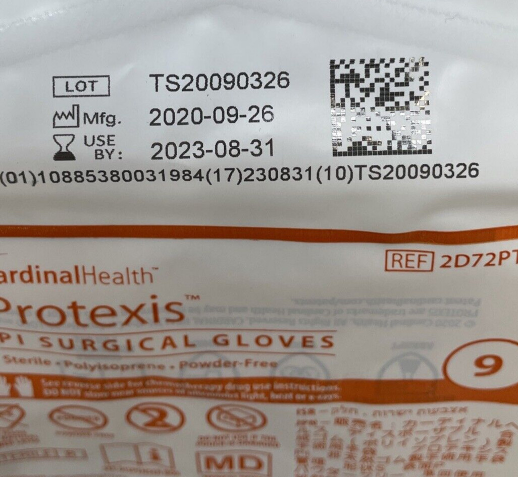 Protexis PI Surgical Gloves Sterile *25 Pair* Cardinal Health Size: 9 *See Date*