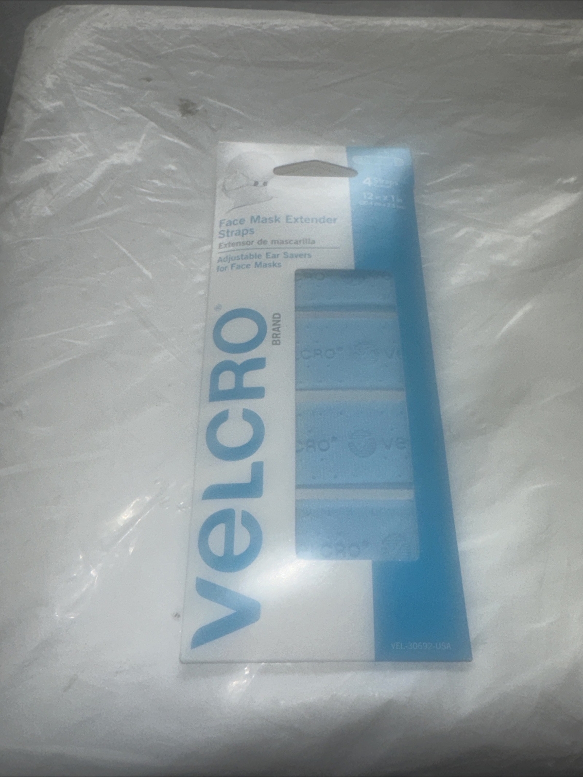 Velcro Face Mask Extender Straps 4 Straps 12″ x 1″