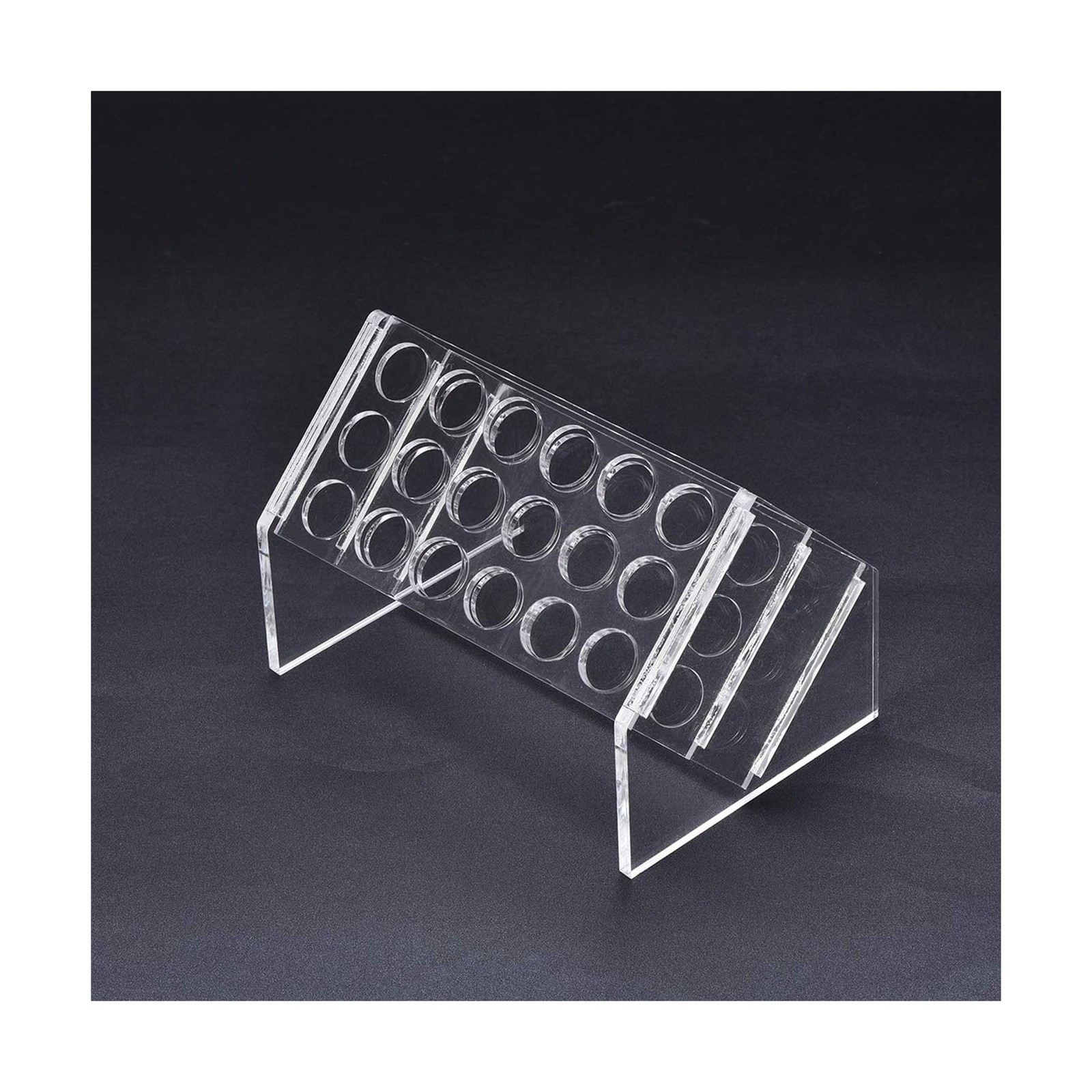 uxcell Slant Rack Acrylic Test Tube Holder 18 Wells for 10ml/15… FAST USA SHIP