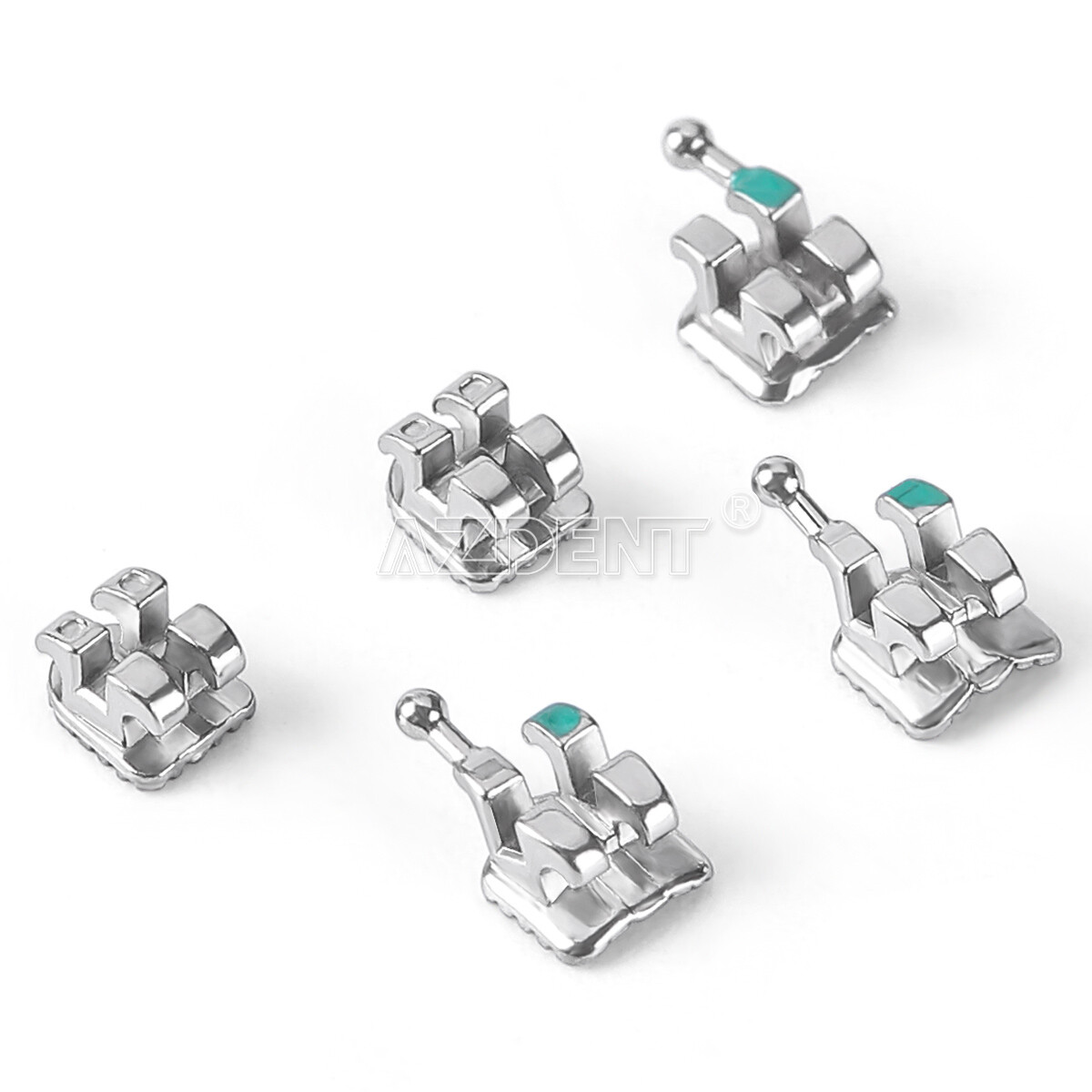 Dental Orthodontic MIM Monoblock Brackets Braces Mini Roth MBT 018 022 Hooks 345