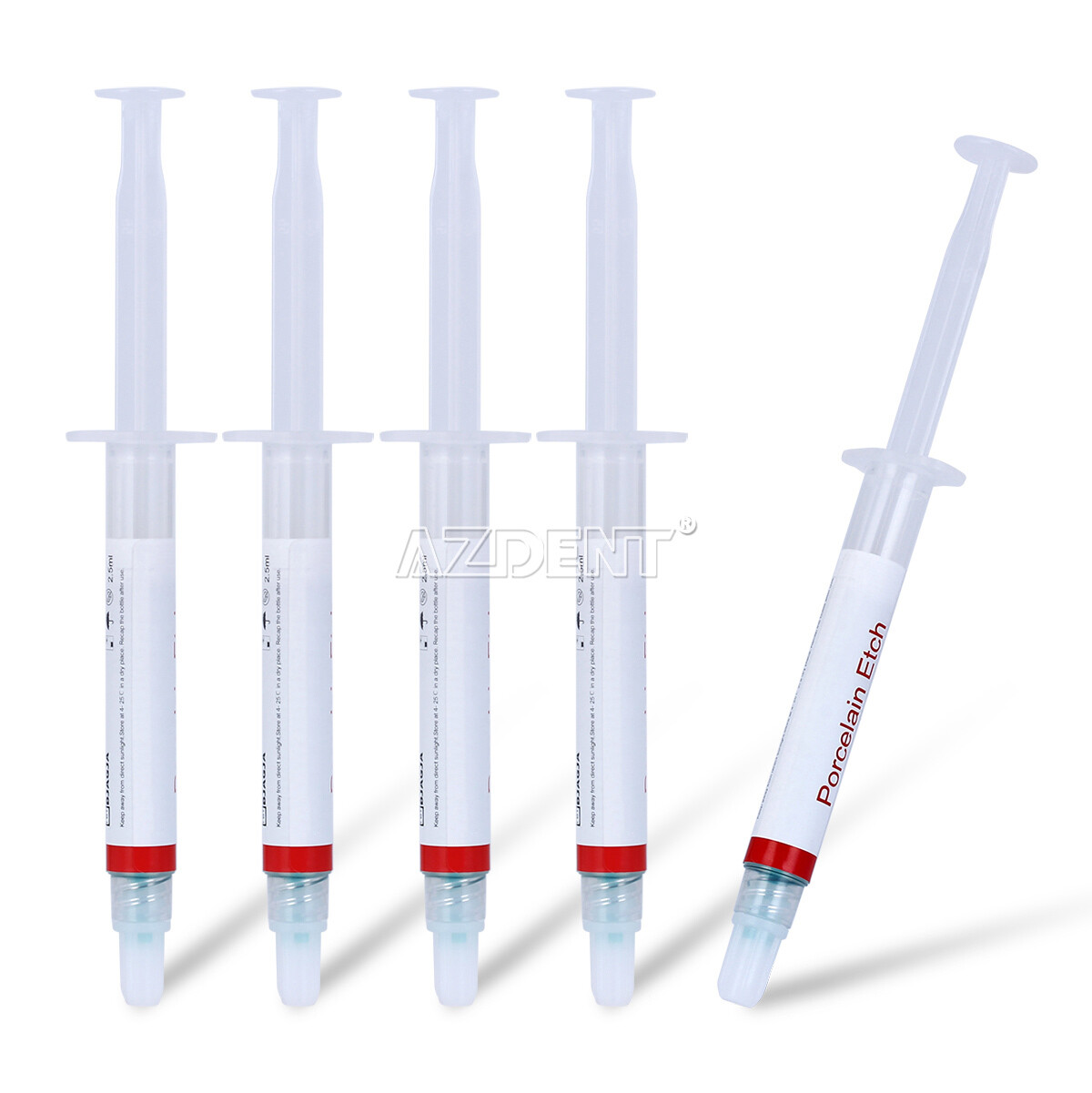 Dentex Dental Etch Porcelain Etch Gel 9.5% Hydrofluoric Acid Etchant 2.5ml