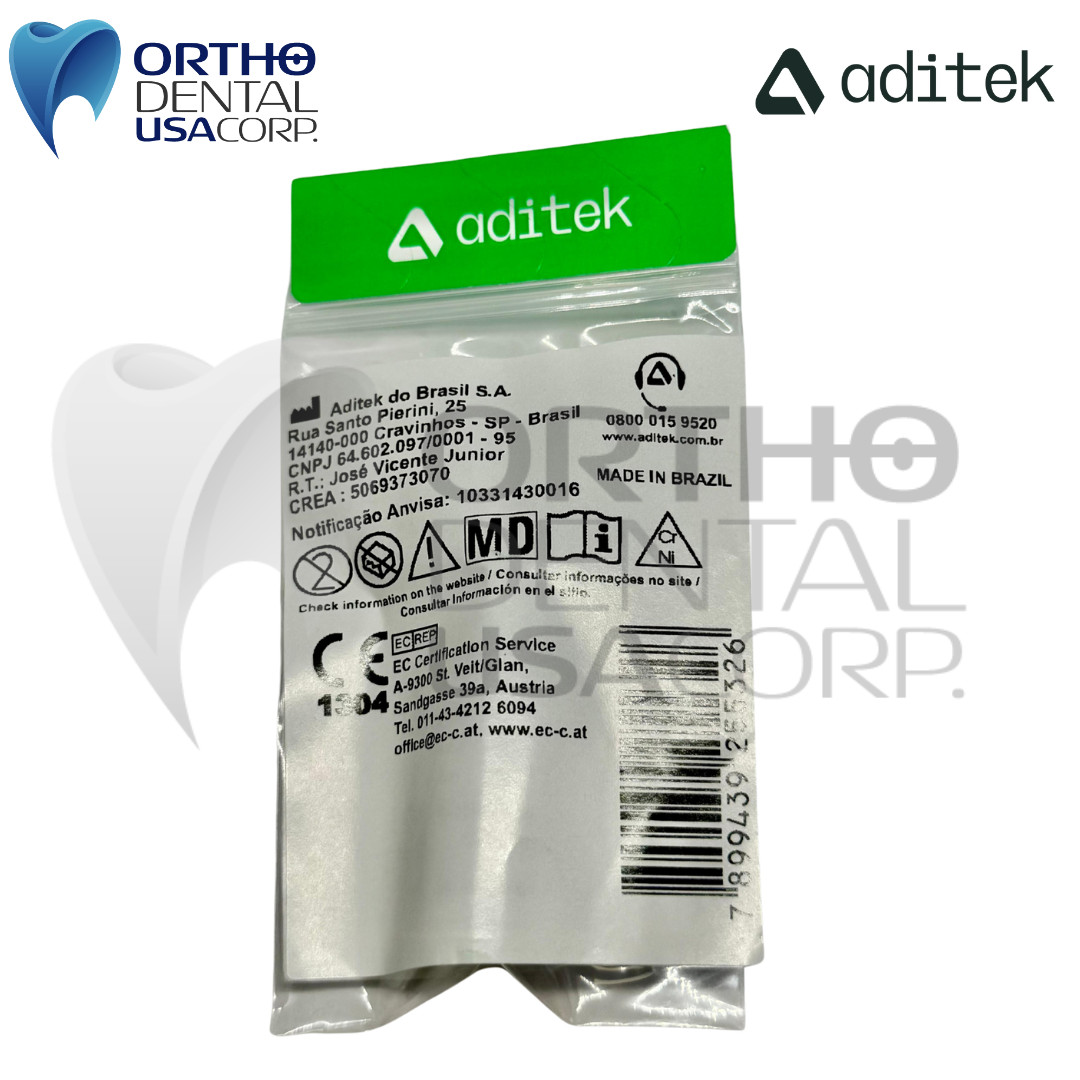 Orthodontic crimpable ball hook L 10 pcs Aditek Orthodentalusa Corp USA seller