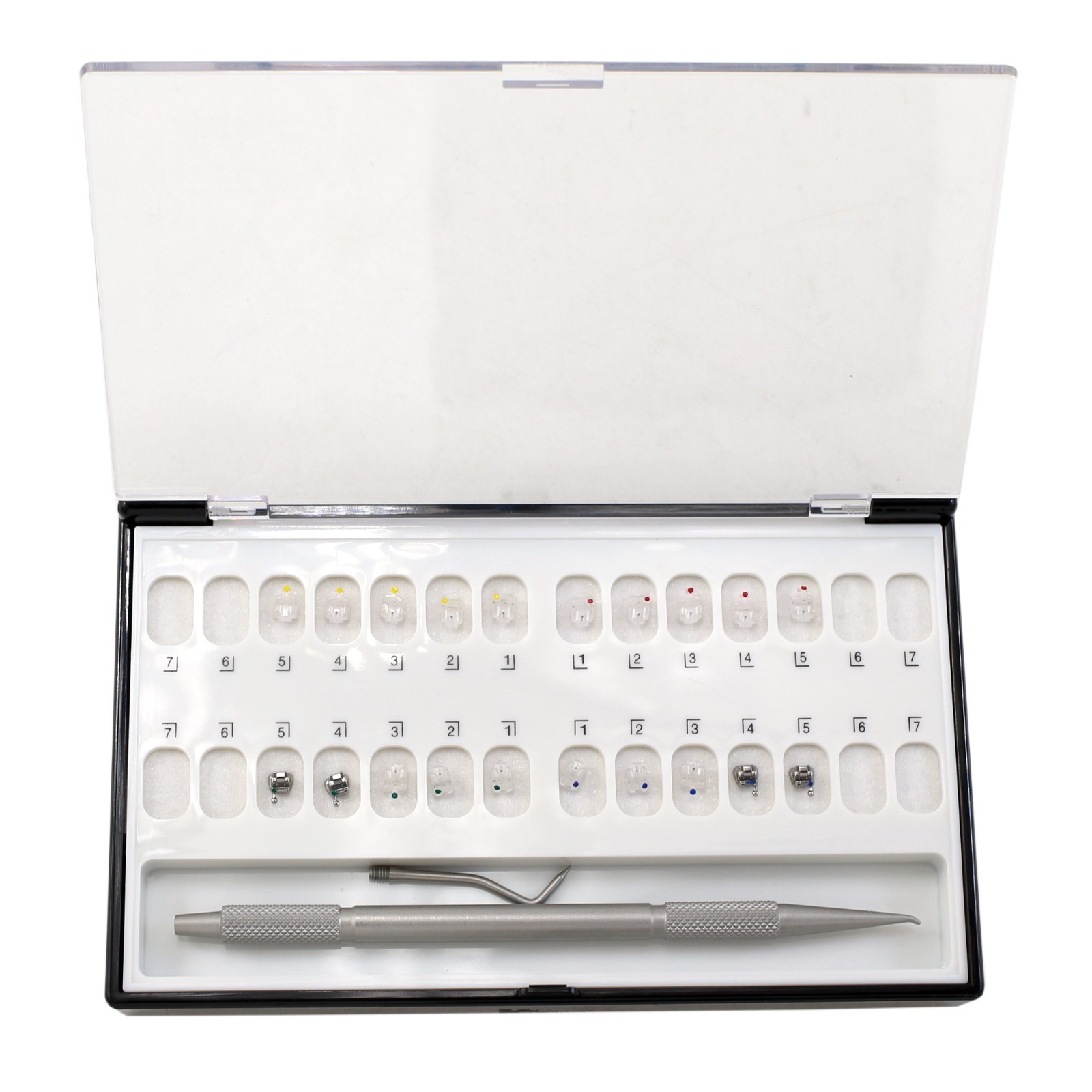 Dental Ceramic Brackets Orthodontic Self Ligating Braces MBT 022 345 Damon Clear