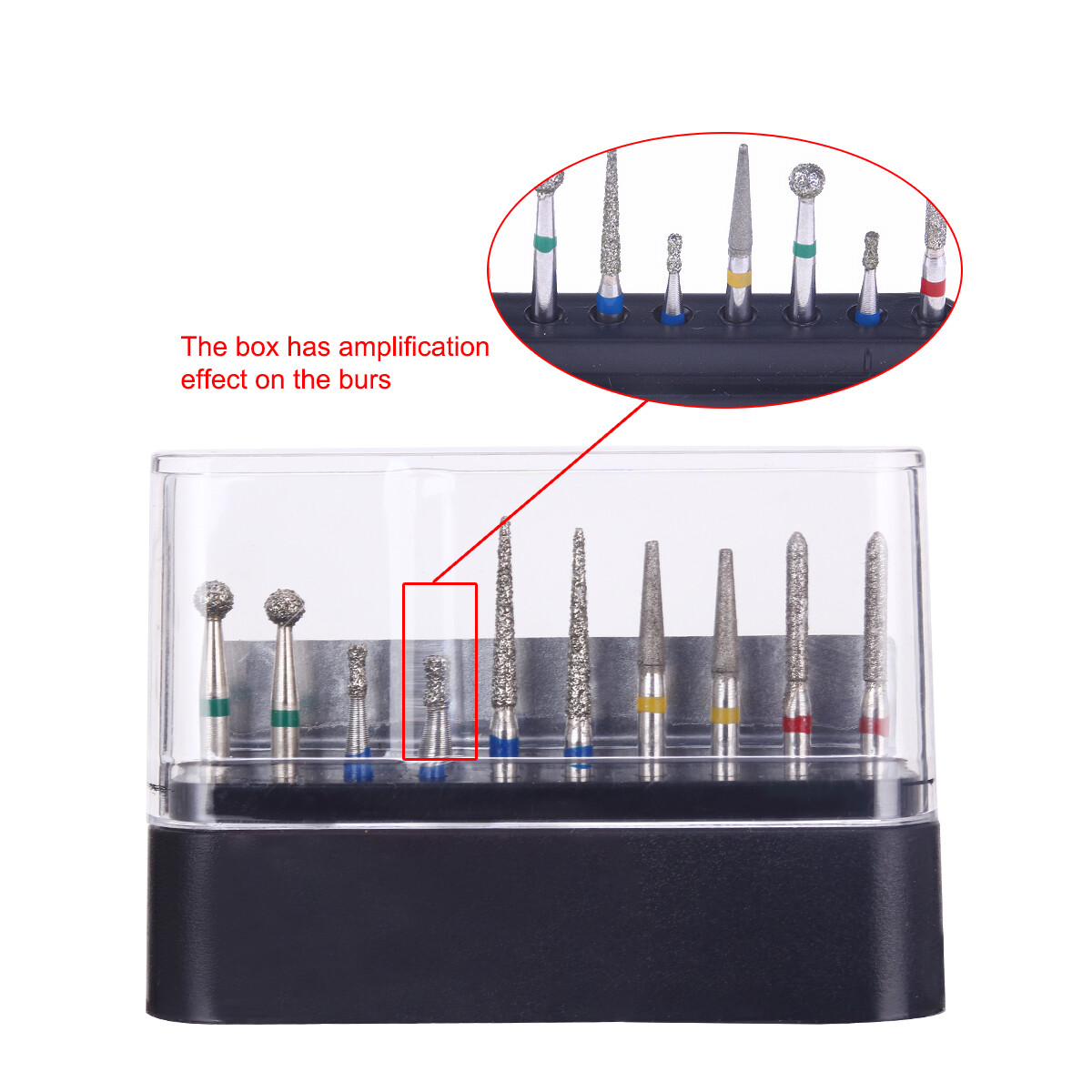 AZDENT Dental Diamond Burs Bur Set Kit FG101-FG117 fit Handpiece 10PCS/Kit
