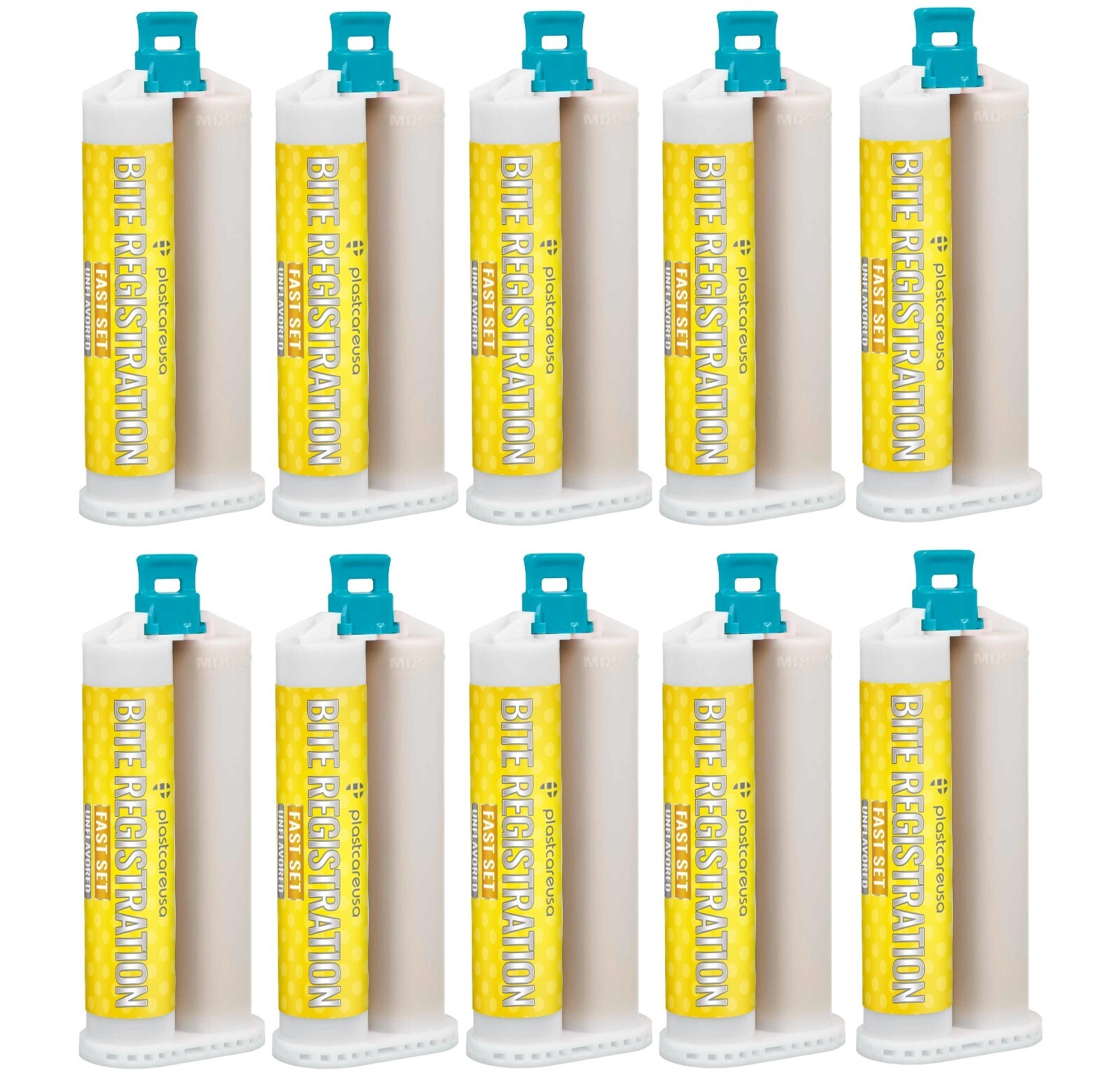 20 FAST Set Bite Registration Impression Material, Unflavored, 50ml Cartridges