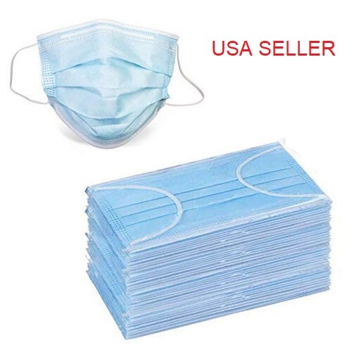 2000PCS Disposable 3-Ply Earloop Face Mask for Medical Dental Beauty Hair Salon