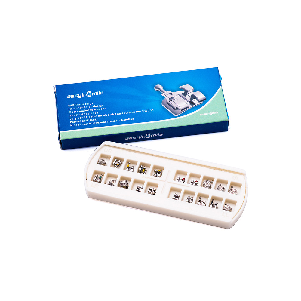 5Pack Dental Orthodontic Brackets MBT/Roth 022 3/345Hook Mini Metal Teeth Braces